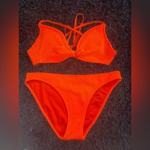 Kona Sol Red/Orange Bathing Suit